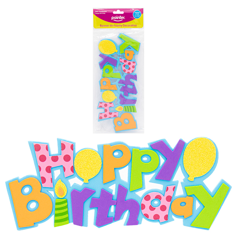 BANNER DE FOAMY DECORATIVO