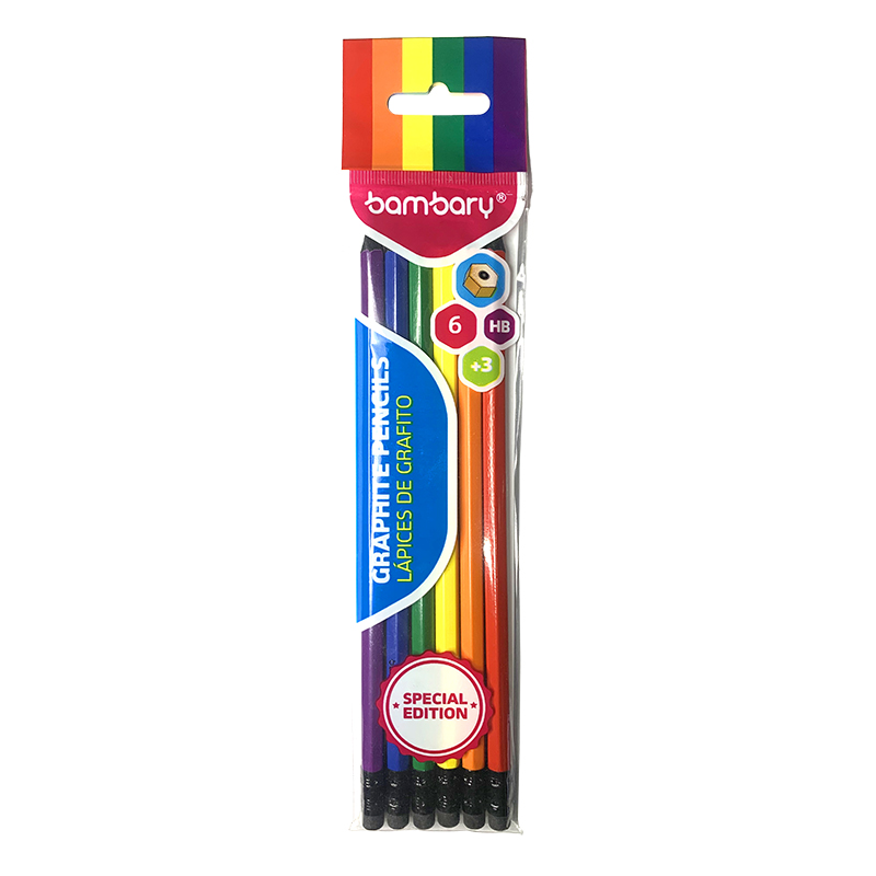 LAPICES DE GRAFITO HEXAGONALES - EDICION ESPECIAL UNIDAD