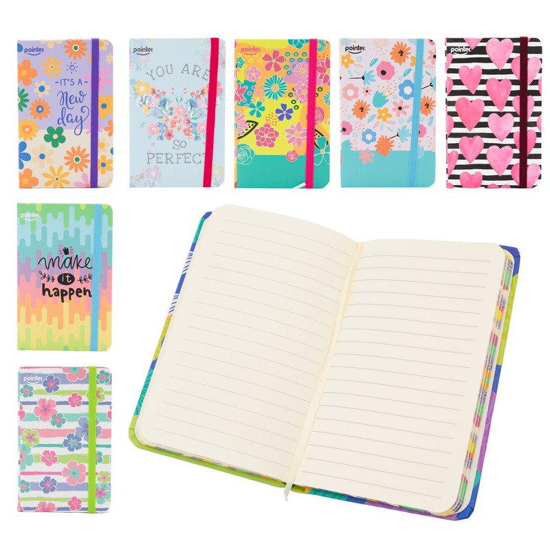 LIBRETA DE APUNTES CON LIGA - A6 80 HOJAS AMARILLAS