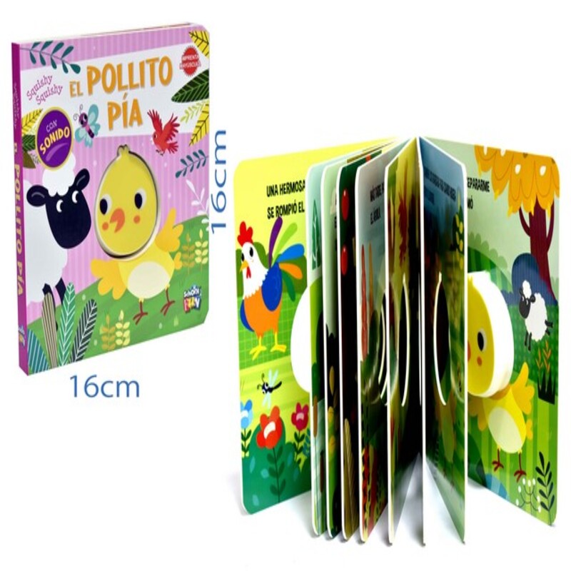 LIBRO DIDACTICO - EL POLLITO PIA C/ SONIDO