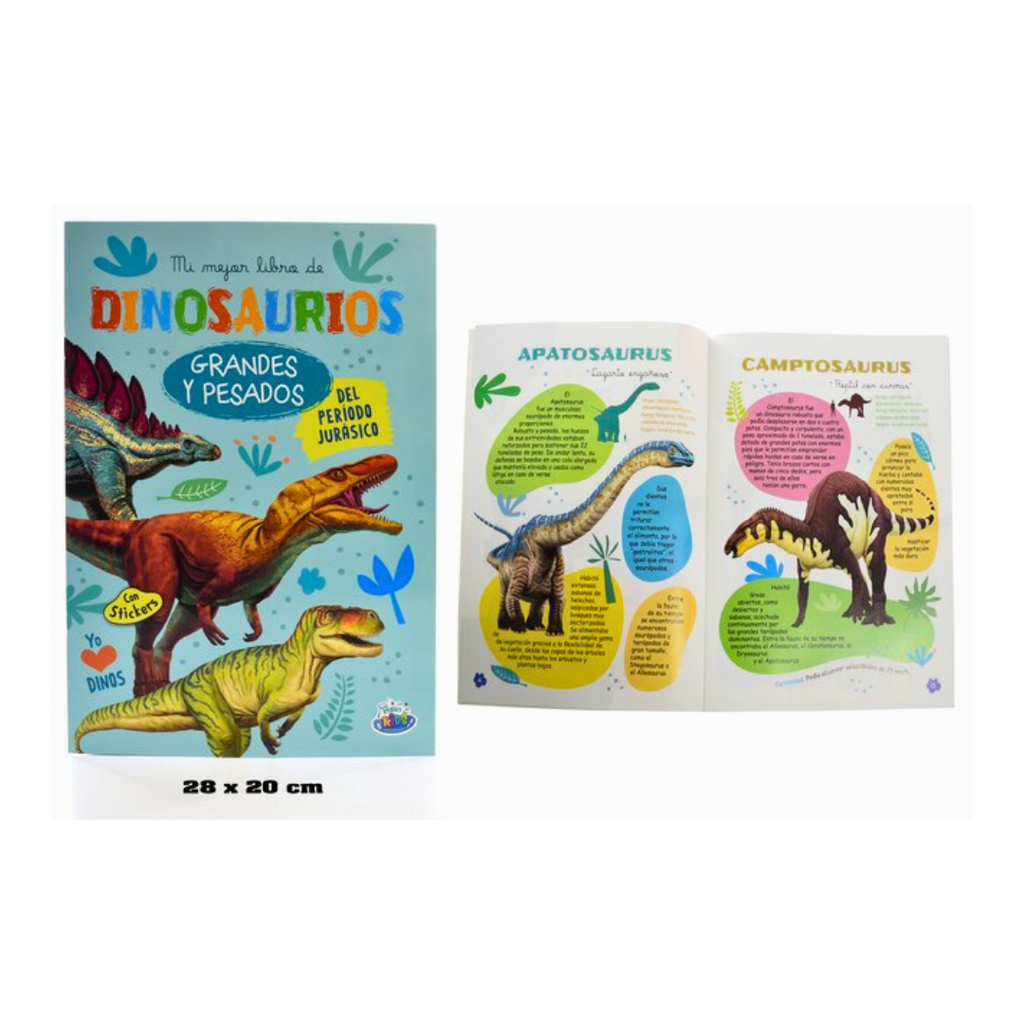 LIBRO DIDACTICO-MI MEJOR LIBRO DE DINOSAURIOS 