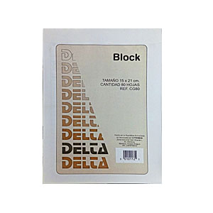 BLOCK DE FACTURAS BOND DELTA PEQUEÑO - 80HJ 11x15,8CM