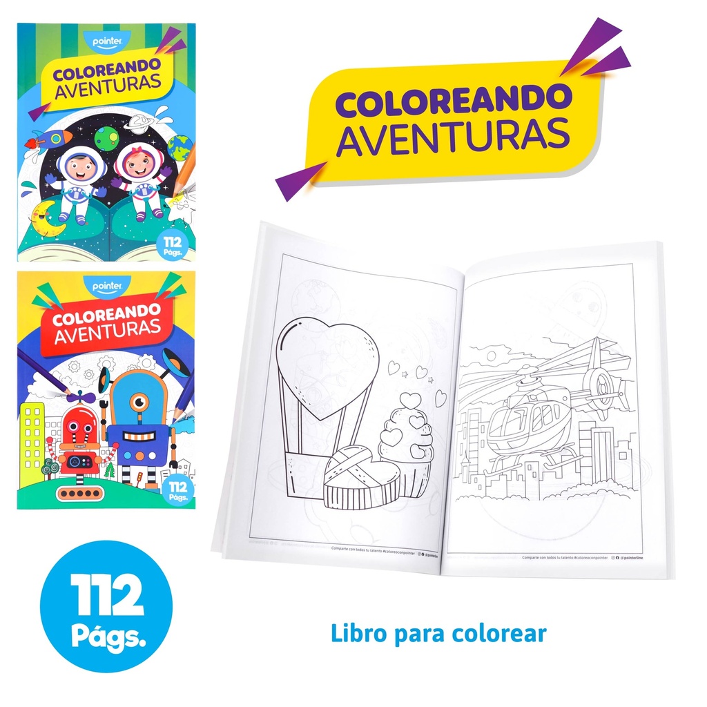 LIBRO PARA COLOREAR x112PAG