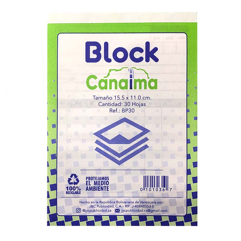 BLOCK DE FACTURAS - 30HJ 11x15,5CM