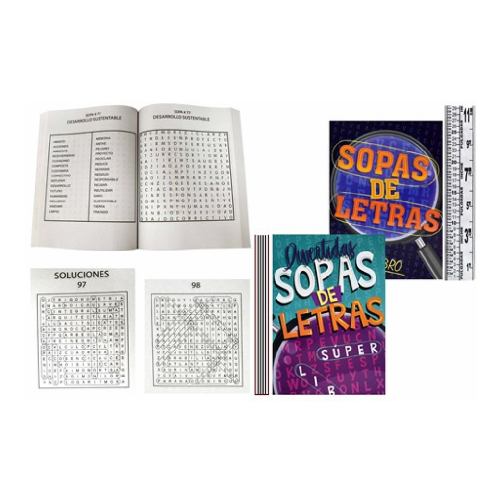 LIBRO SOPA DE LETRAS 320PAG