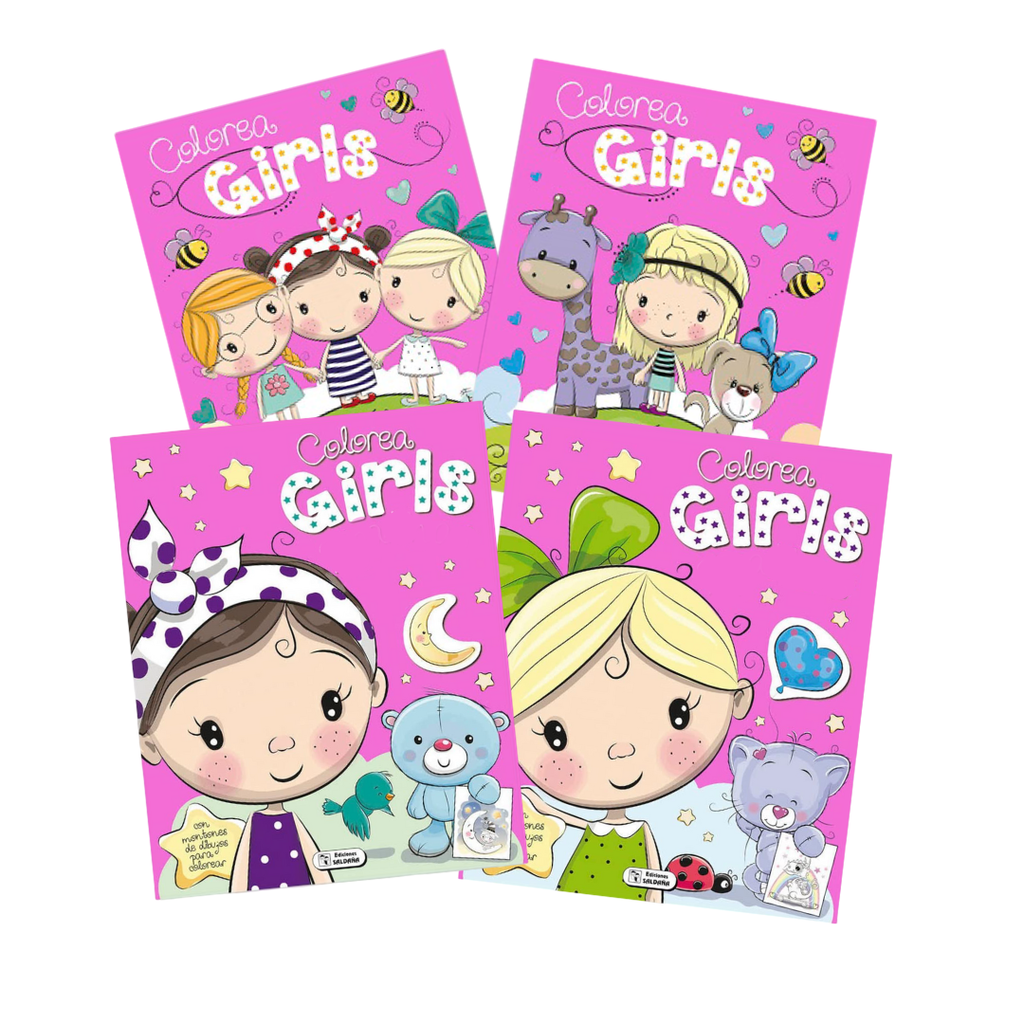 LIBROS PARA COLOREAR - COLOR GIRLS