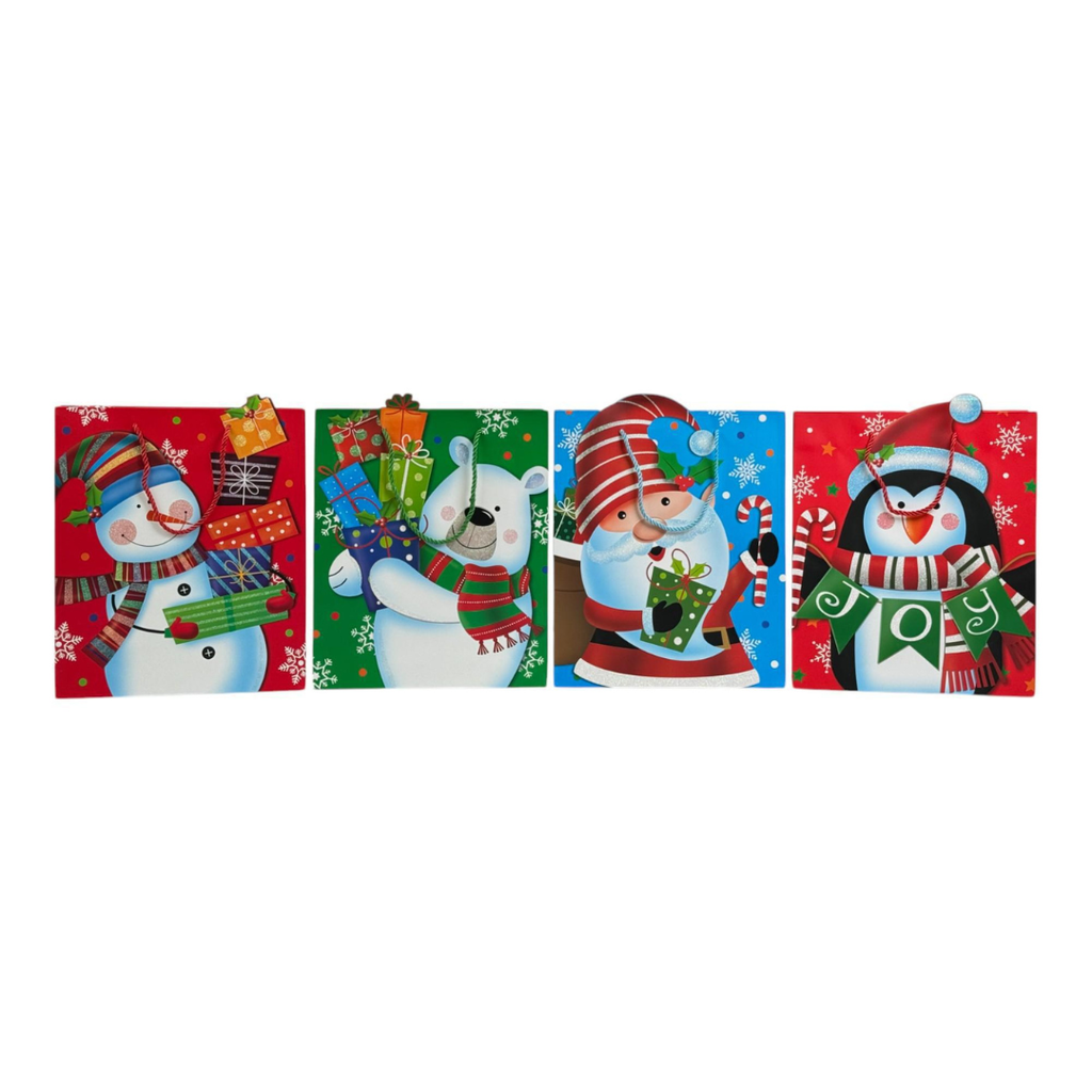 BOLSA DE REGALO MEDIANA NAVIDAD 26x32x10cm 26x32x10