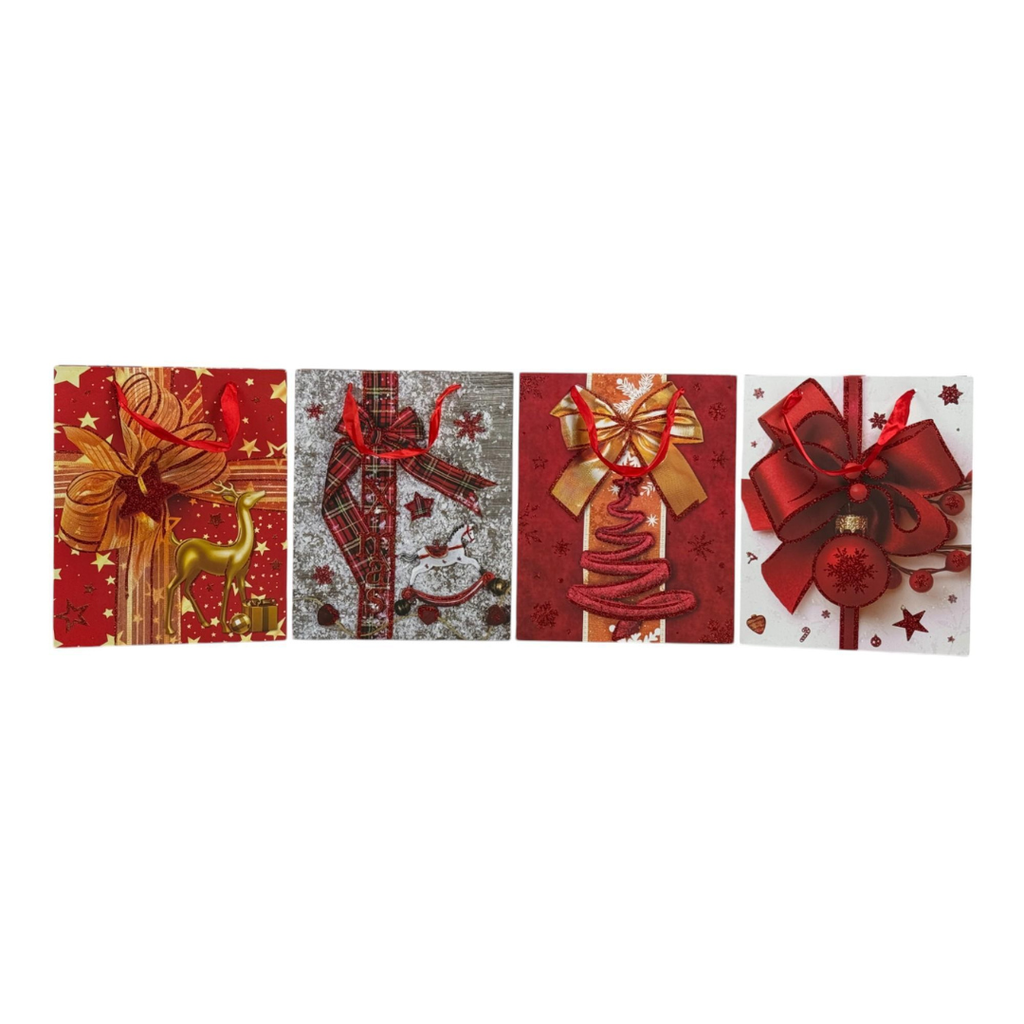 BOLSA DE REGALO MEDIANA NAVIDAD 26x32x10cm 26x32x10
