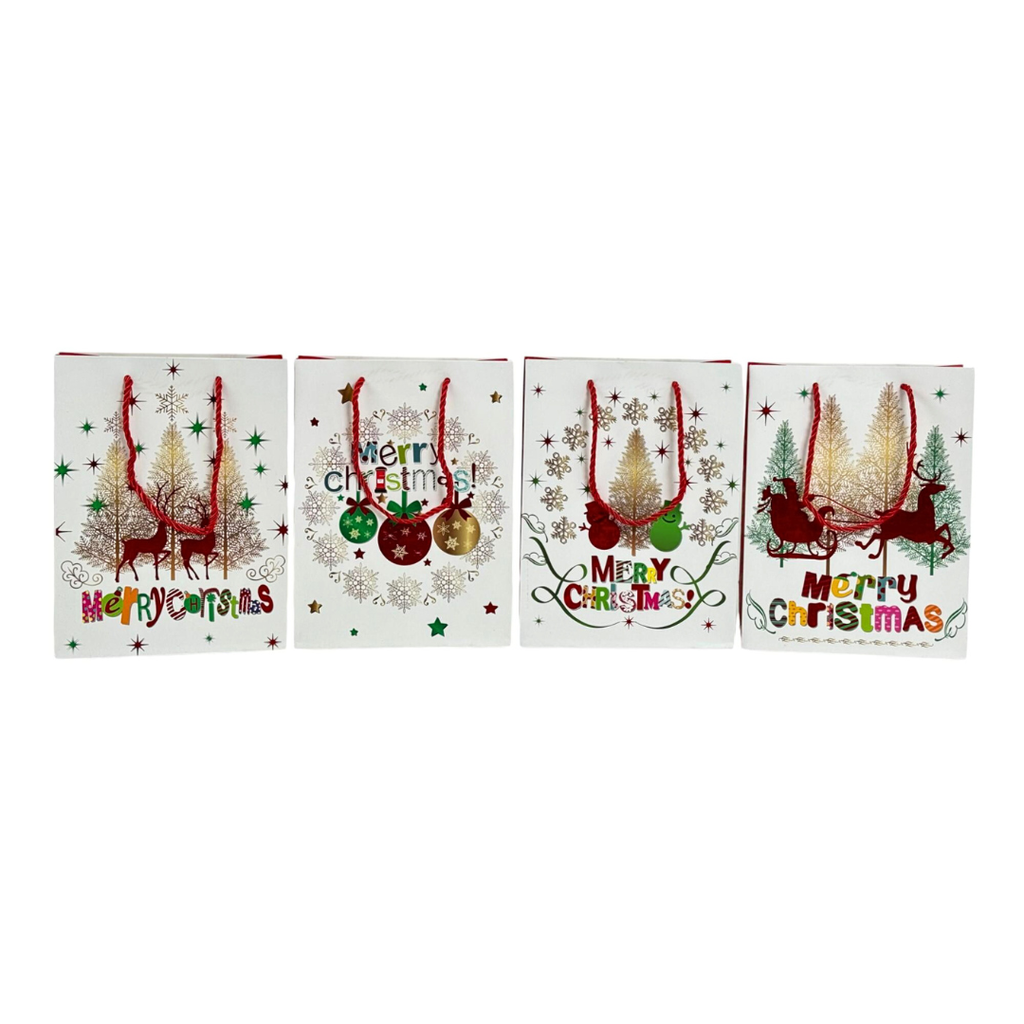 BOLSA DE REGALO MEDIANA NAVIDAD 26x32x10cm 26x32x10