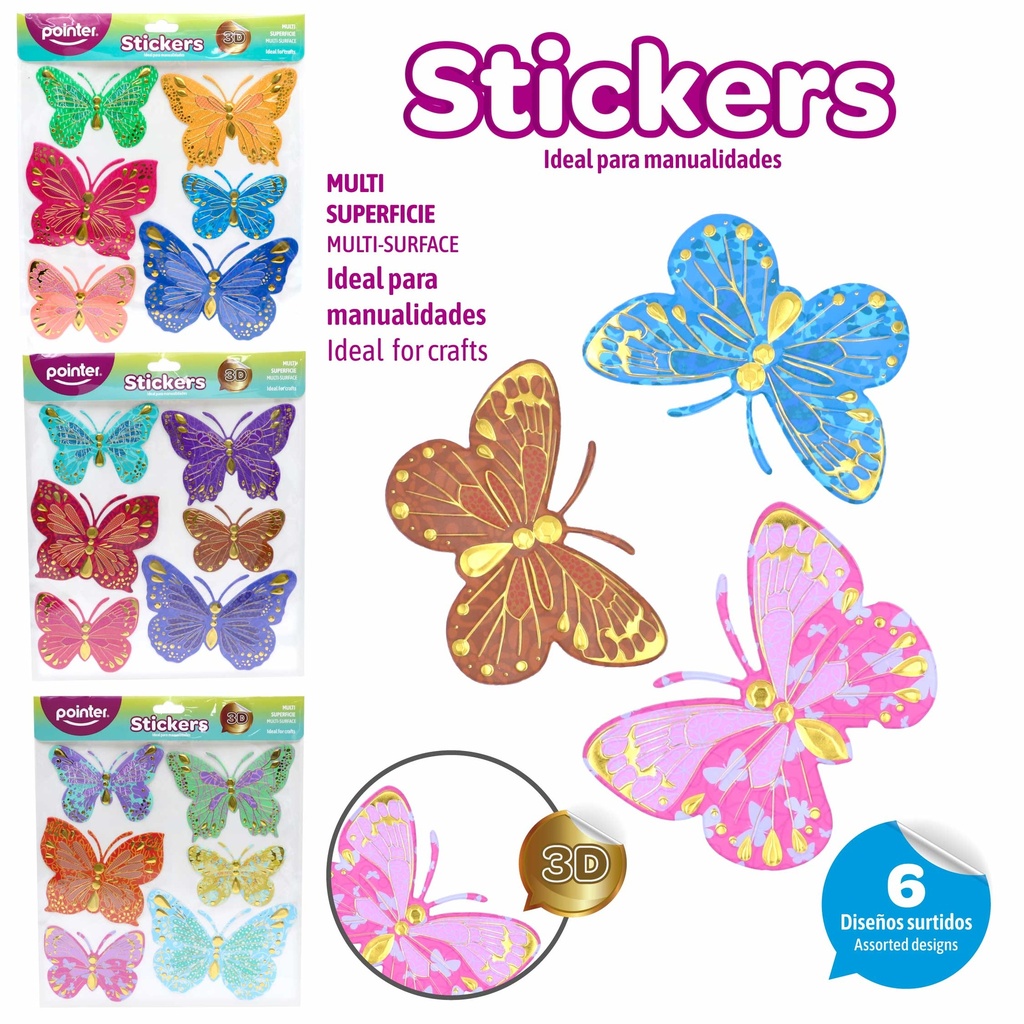 STICKERS DECORATIVOS - MARIPOSAS