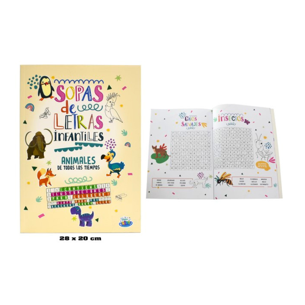 SOPAS DE LETRAS INFANTILES-ANIMALES DE TODOS LOS TIEMPOS