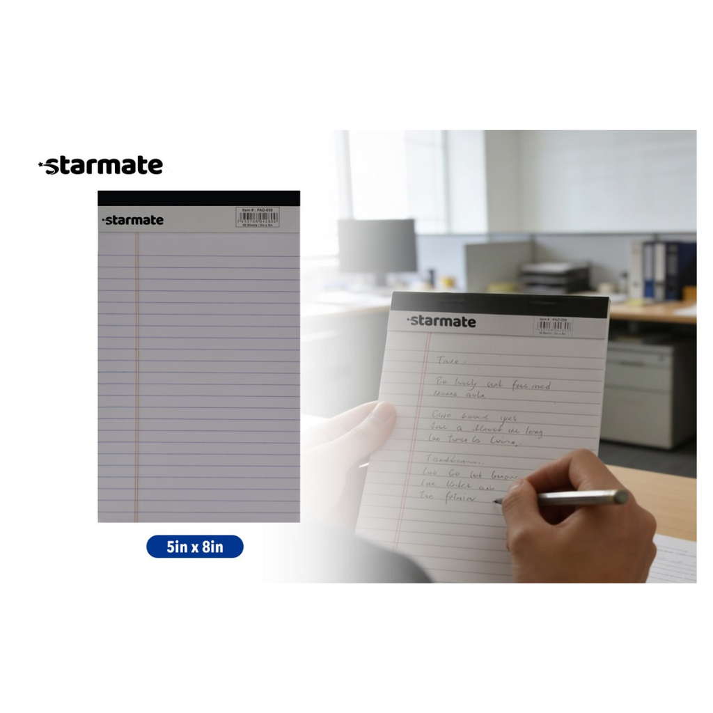 LIBRETA DE NOTAS HOJAS DE RAYA PAD CHICO 5X8/50 HOJAS