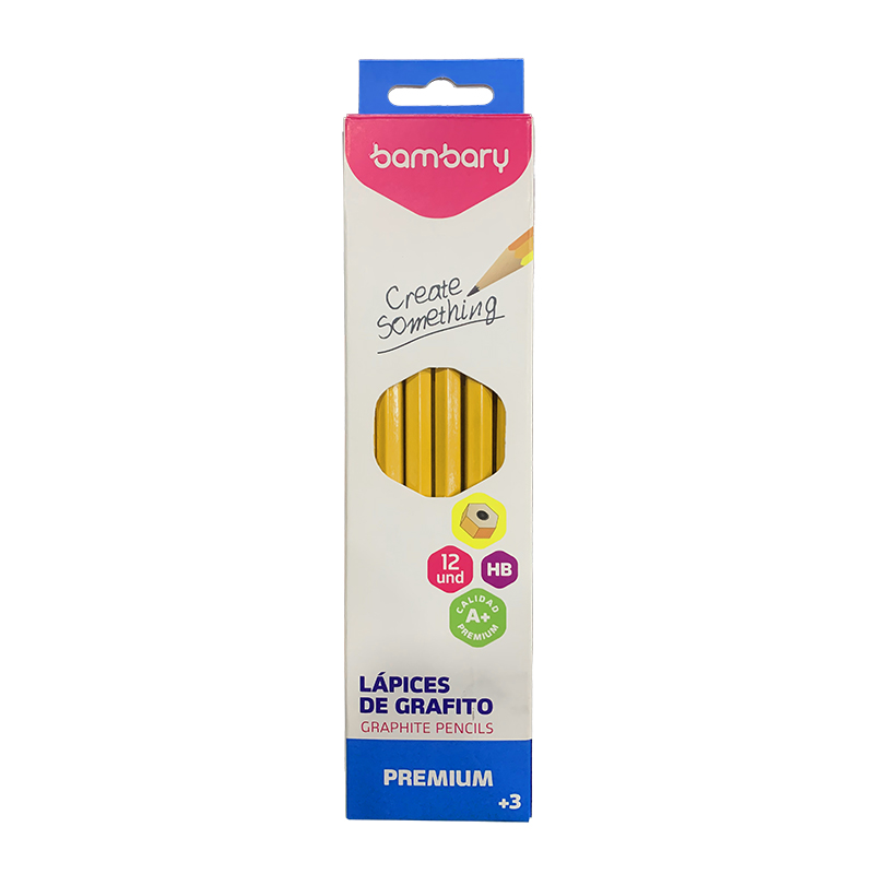 LAPICES DE GRAFITO HEXAGONALES UNIDAD
