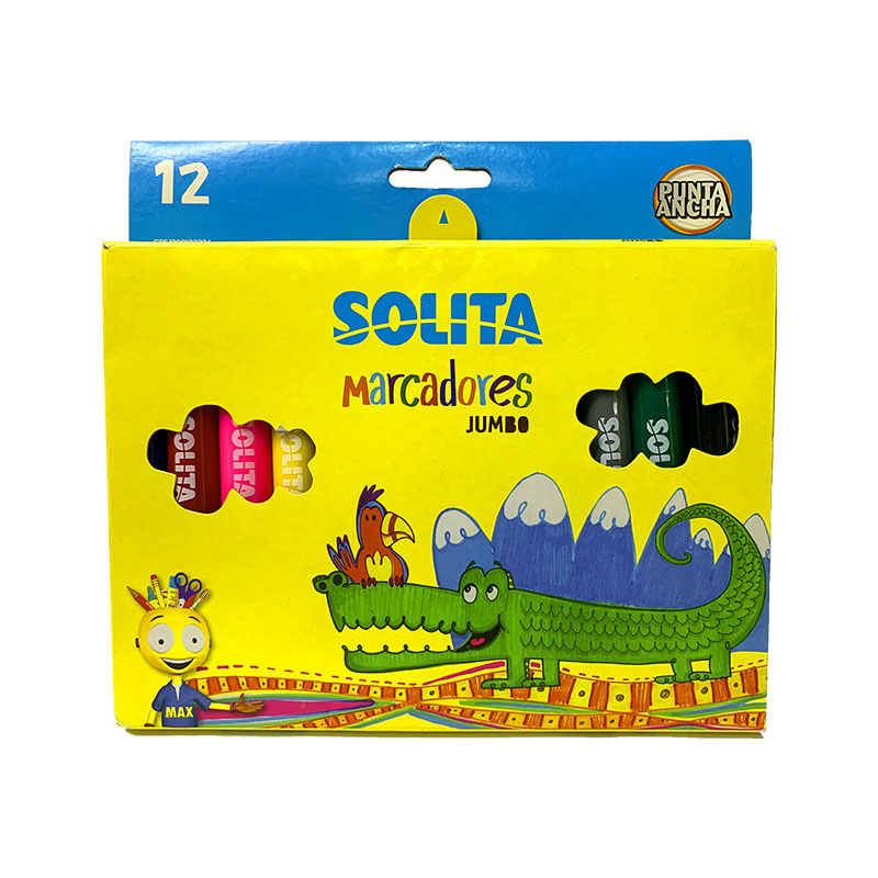 MARCADORES SOLITA JUMBO X12