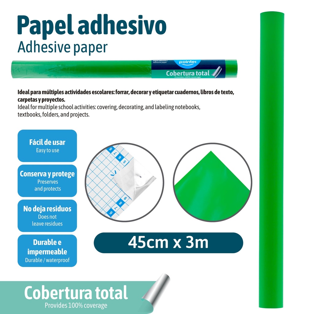 PAPEL ADHESIVO 3M VERDE