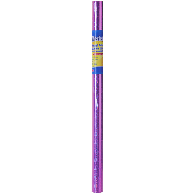 PAPEL CONTAC METALICO ROSADO 