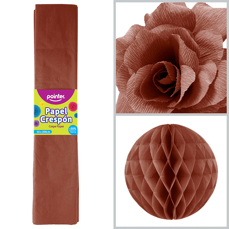 PAPEL CREPE - CHOCOLATE (50x200CM)