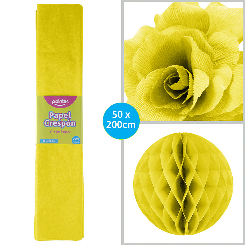 PAPEL CRESPON AMARILLO