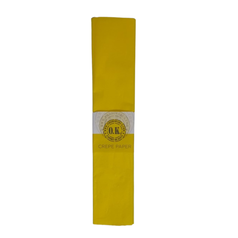 PAPEL CREPE - AMARILLO BANDERA 50x200CM