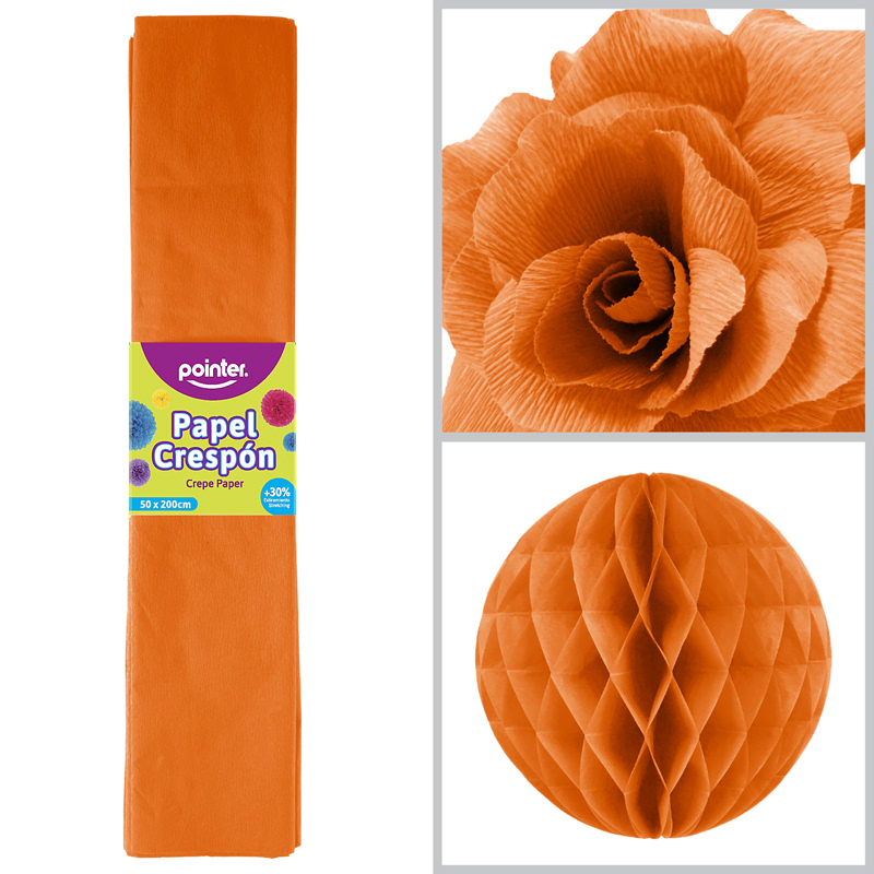 PAPEL CREPE - NARANJA (50x200CM)
