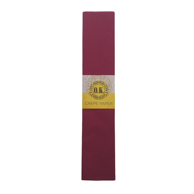PAPEL CREPE - VINO TINTO 50x200CM