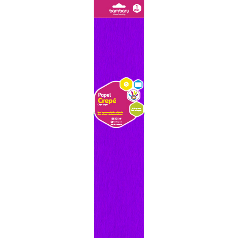 PAPEL CREPE VIOLETA - 50CMx2M