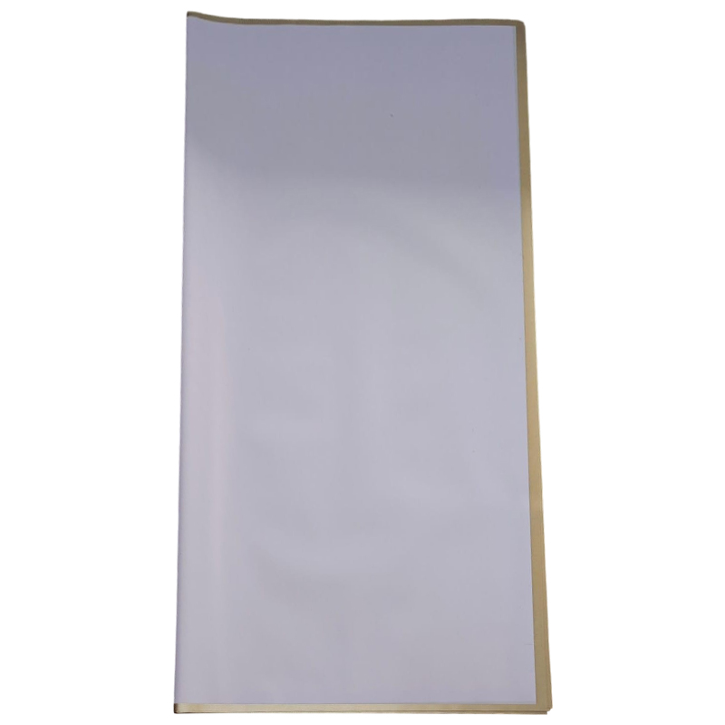 PAPEL COREANO HANSU TRASLUCIDO BORDE DORADO - LAVANDA 57x57CM
