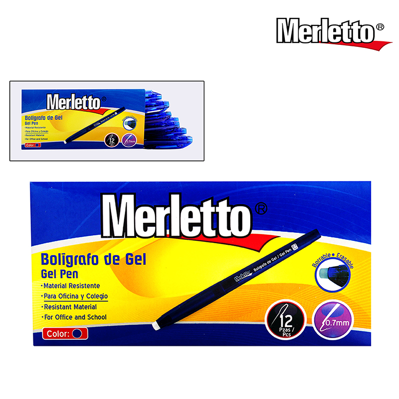 BOLIGRAFO DE GEL AZUL BORRABLE 0. 7 MM