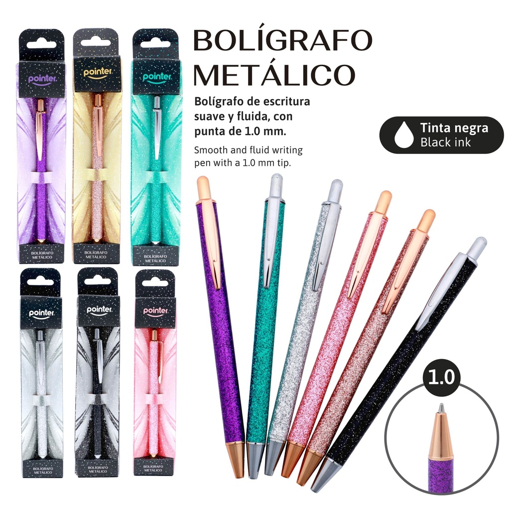 BOLIGRAFO ESCARCHADO UNIDAD