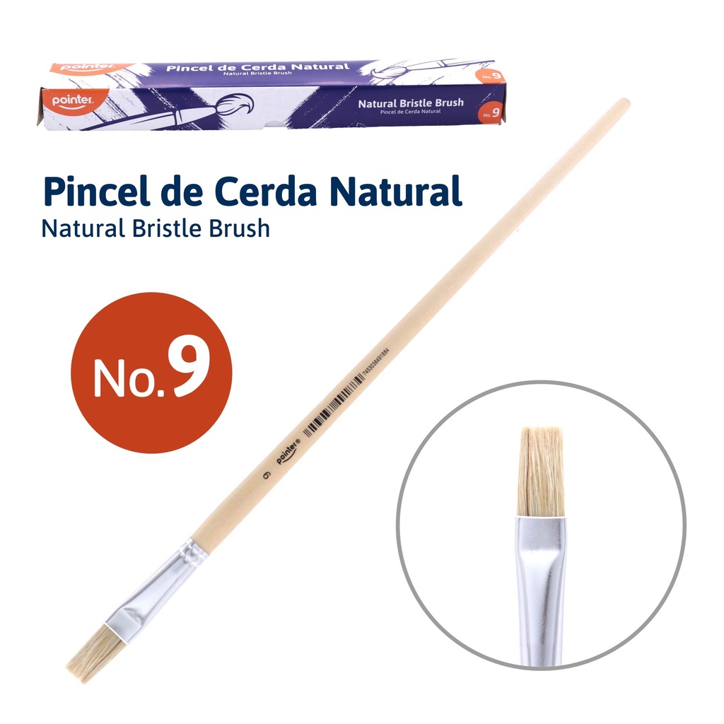 PINCEL PLANO N9 
