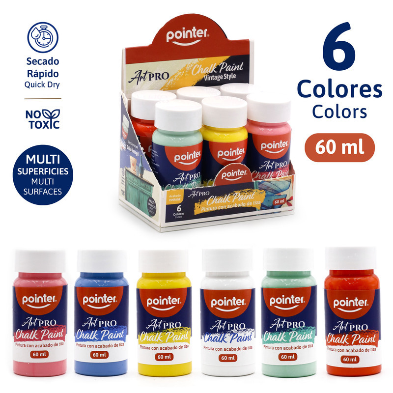 PINTURA CON ACABADO DE TIZA 60ML