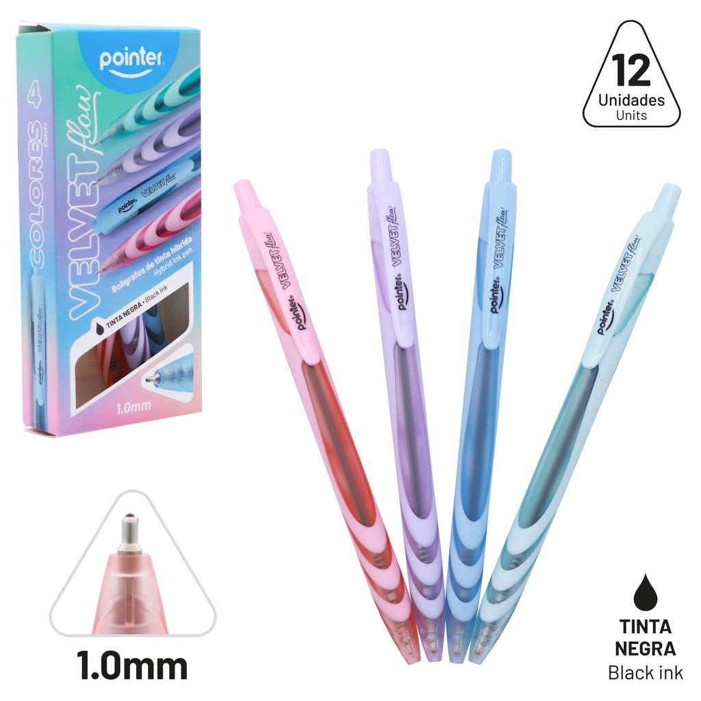 BOLIGRAFO HIBRIDO TINTA NEGRA 1.0MM UNIDAD