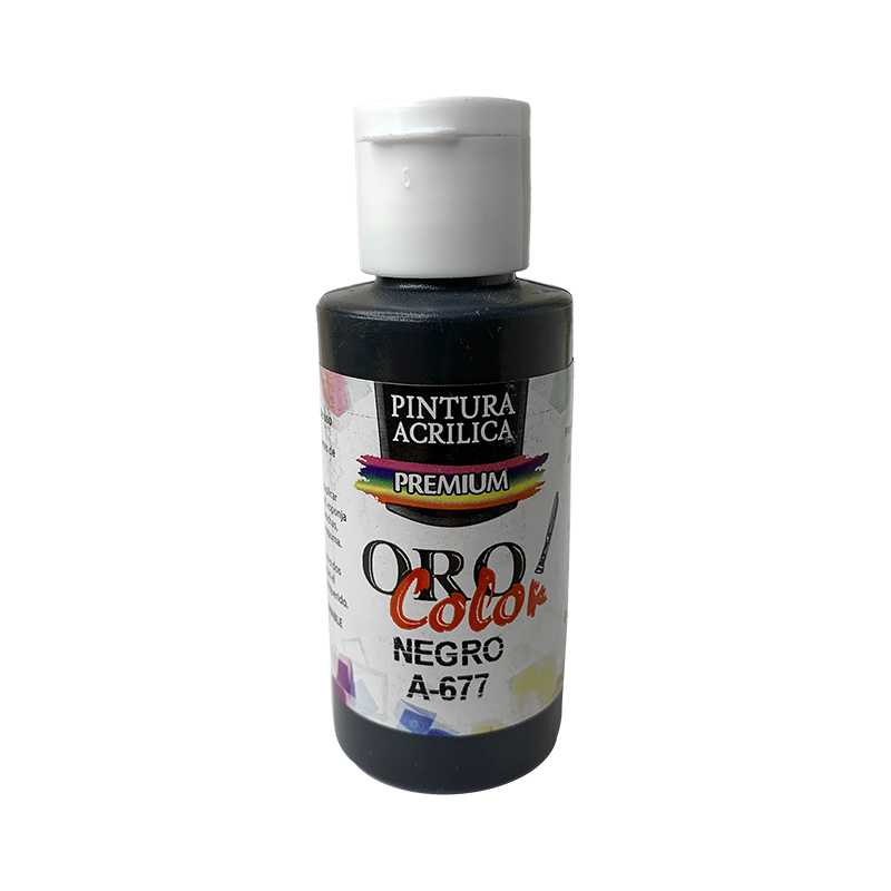 PINTURA ACRILICA PREMIUM NEGRO 60ML