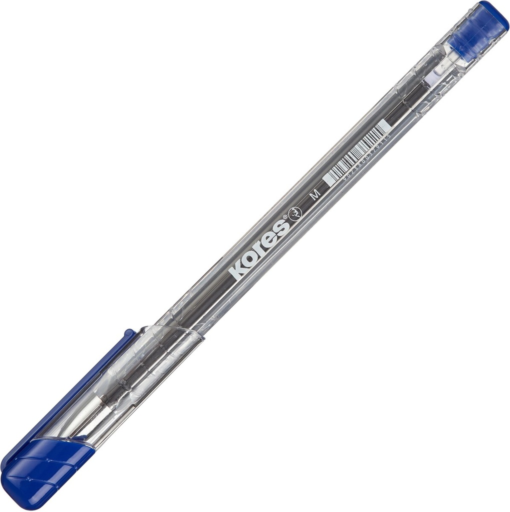 BOLIGRAFO TRANSPARENTE K11-M AZUL