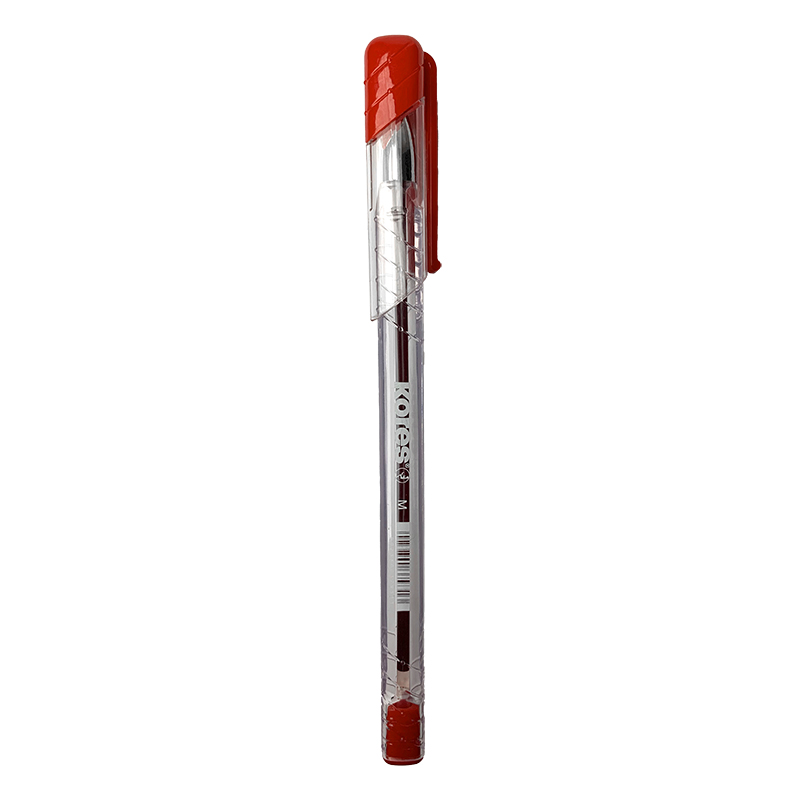 BOLIGRAFO TRANSPARENTE K11-M ROJO