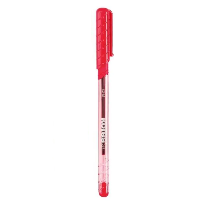 BOLIGRAFO TRANSPARENTE K2-F ROJO
