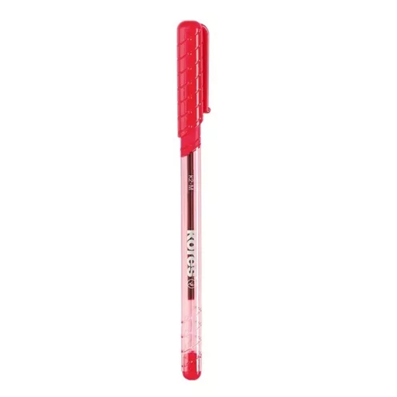BOLIGRAFO TRANSPARENTE K2-M ROJO