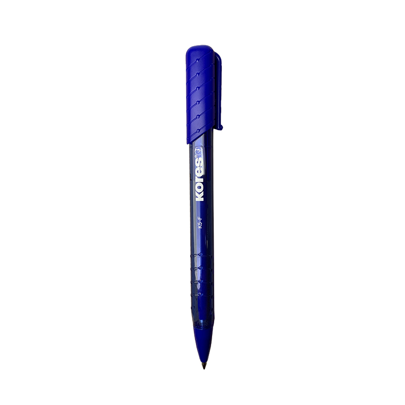 BOLIGRAFO RETRACTIL TRANSPARENTE K5-F AZUL