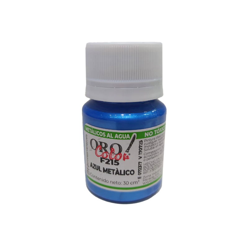 PINTURA METALICO  AL AGUA AZUL 30ML