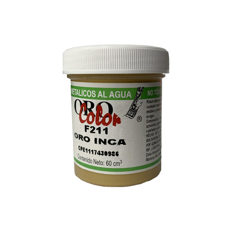 PINTURA METALICOS AL AGUA ORO INCA 60ML