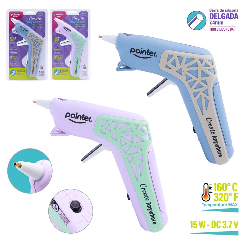PISTOLA DE SILICONA INALAMBRICA (RECARGABLE)
