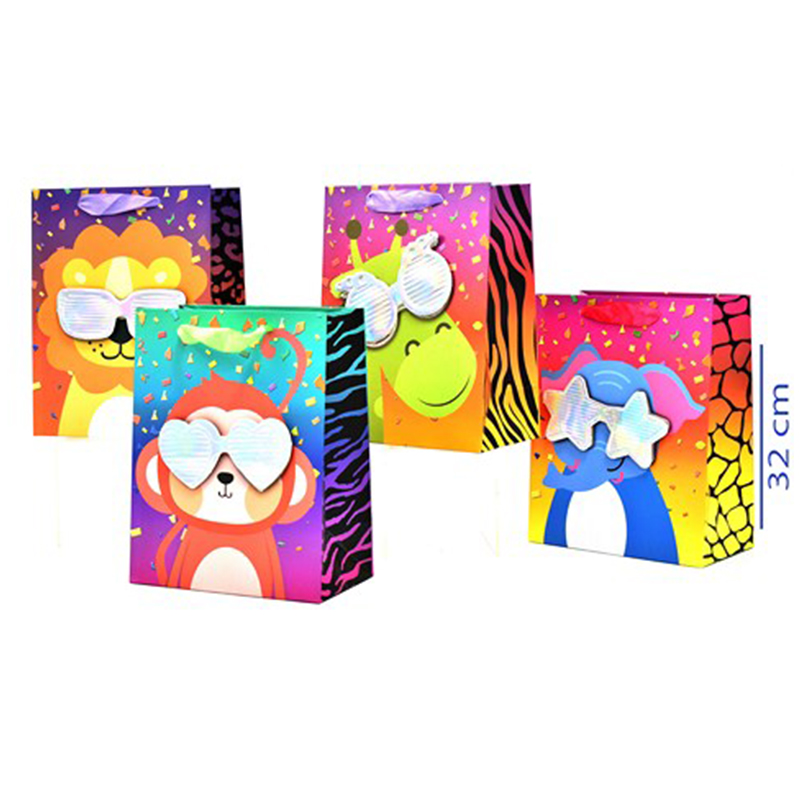 BOLSA DE REGALO (ANIMALES+LENTES) M