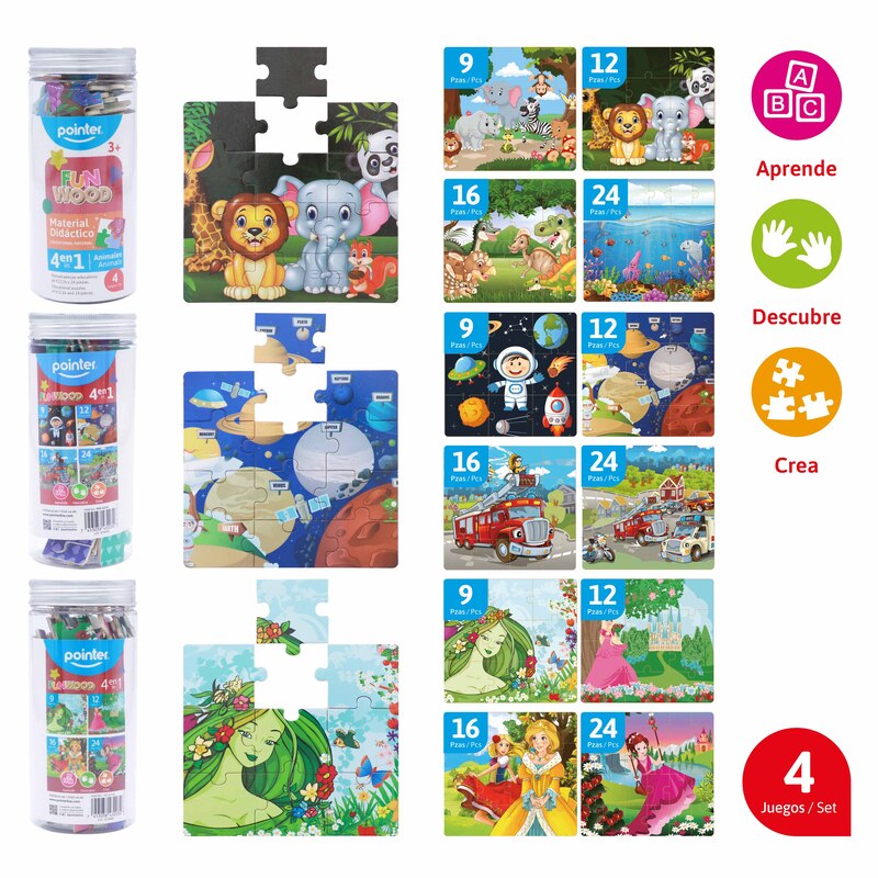 ROMPECABEZAS DIDACTICO 4 EN 1