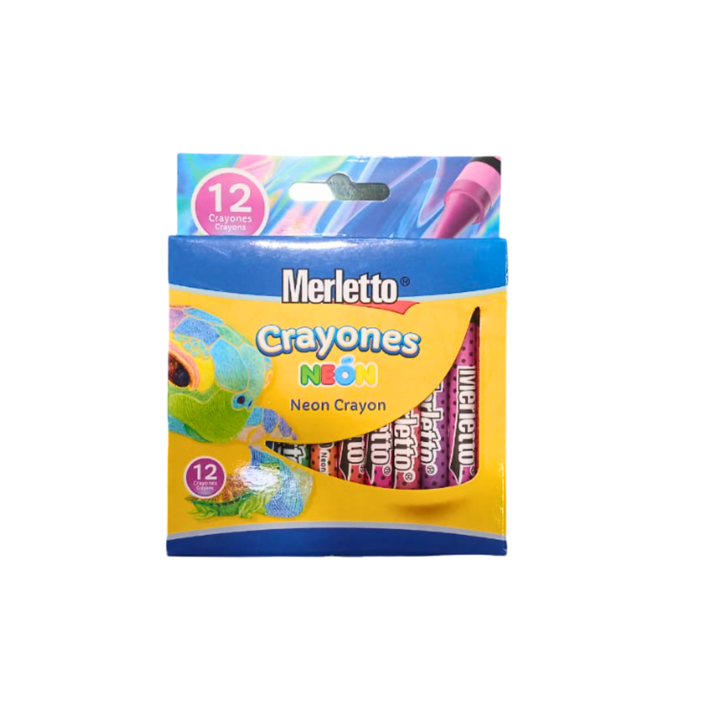 SET DE 12 CRAYONES NEON