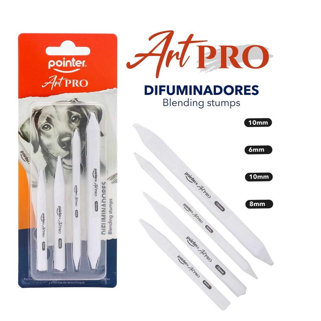 SET DE DIFUMINADORES x 4 PZAS
