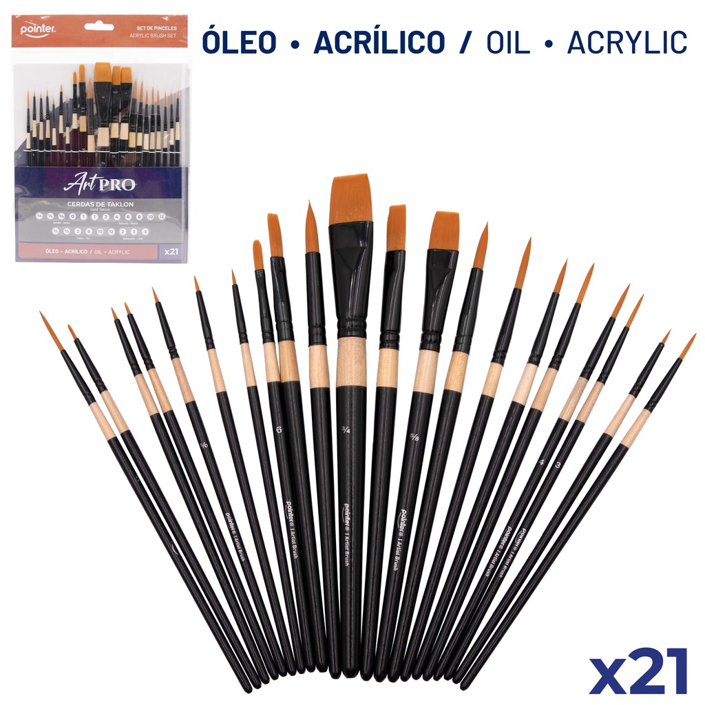 SET DE PINCELES ART PRO x21PZAS