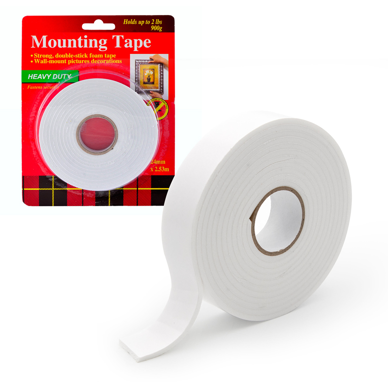CINTA ADHESIVA DOBLE FAZ 24MM x2.53M