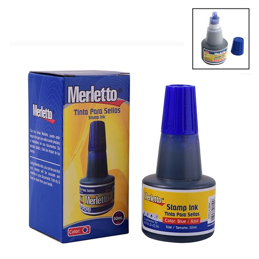 [780-149326609] TINTA PARA SELLO AZUL