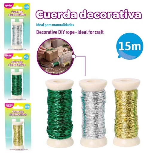 [ANC-25191] CUERDA DECORATIVA METALIZADA 15M