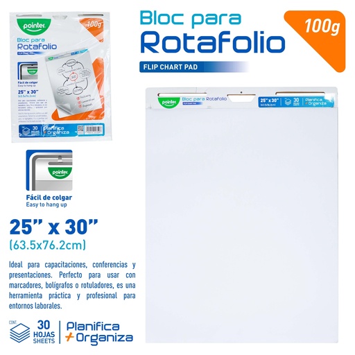 [RT-2501] BLOCK ROTAFOLIO 25x30 x30 HOJAS
